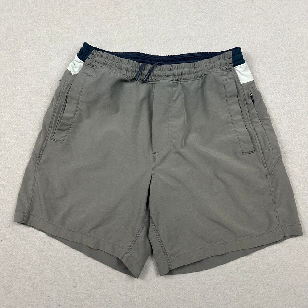 Birddogs Shorts Men Medium Gray Solid Lining Athletic Gym Training Activewear M